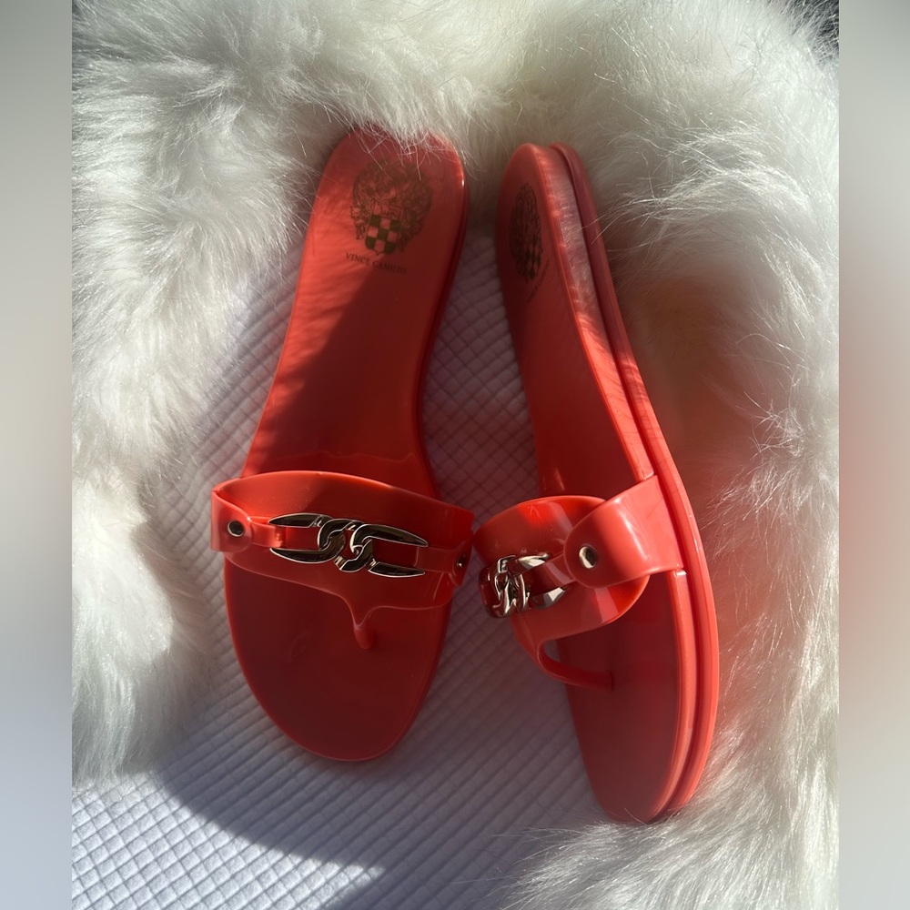 Vince Camuto Orange Sandals Chic Comfortable Design